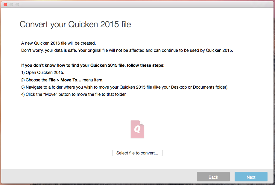 can i reconcile a previous month again in quicken 2017 for mac